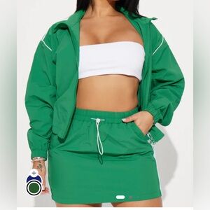Green Two-Piece Set